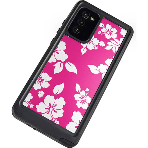 Pink and White Galaxy Note20 5G Waterproof Case