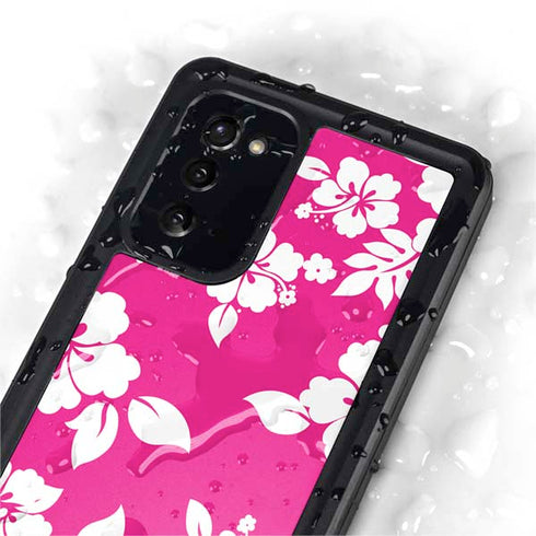 Pink and White Galaxy Note20 5G Waterproof Case