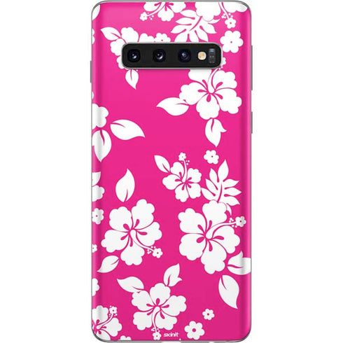 Pink and White Galaxy S10 Skin