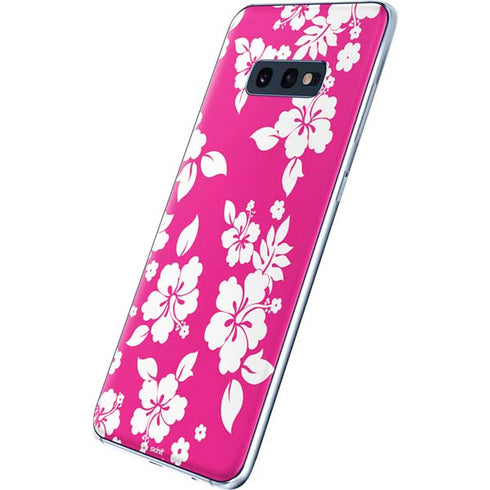 Pink and White Galaxy S10e Skin