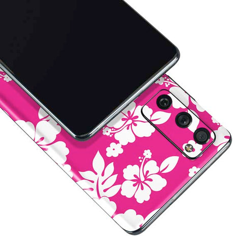 Pink and White Galaxy S20 Fan Edition Skin