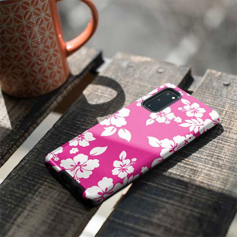 Pink and White Galaxy S20 Pro Case
