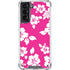 Pink and White Galaxy S21 5G Clear Case