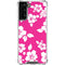 Pink and White Galaxy S21 FE Clear Case
