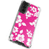 Pink and White Galaxy S21 FE Clear Case