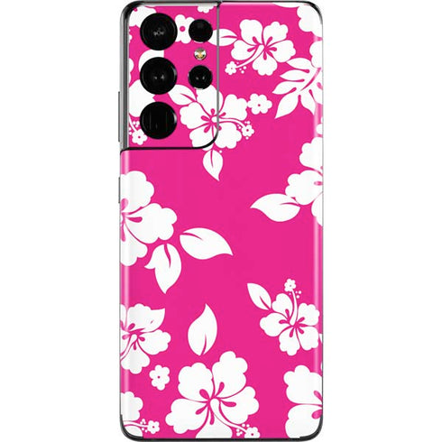 Pink and White Galaxy S21 Ultra 5G Skin