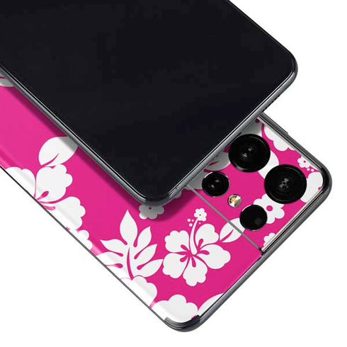 Pink and White Galaxy S21 Ultra 5G Skin