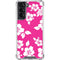 Pink and White Galaxy S22 Clear Case