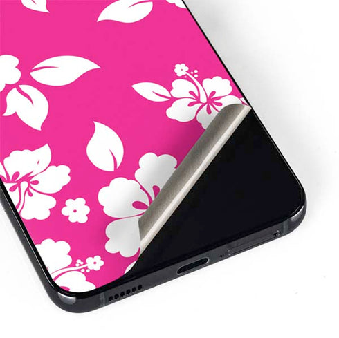 Pink and White Galaxy S22 Skin