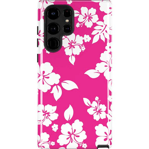 Pink and White Galaxy S22 Ultra Pro Case