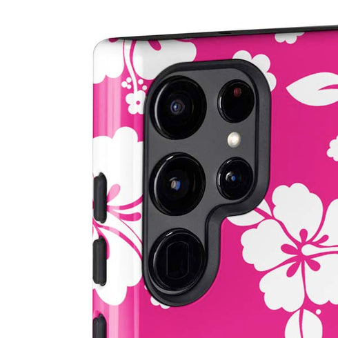 Pink and White Galaxy S22 Ultra Pro Case