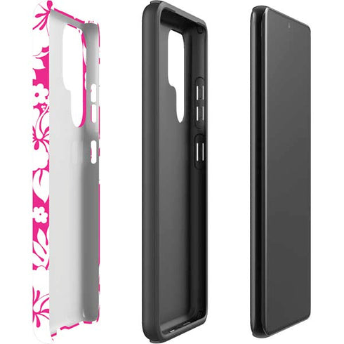 Pink and White Galaxy S22 Ultra Pro Case