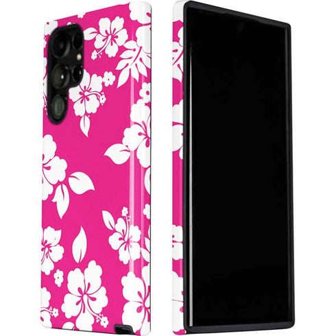 Pink and White Galaxy S22 Ultra Pro Case