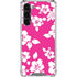 Pink and White Galaxy S23 Plus Clear Case