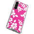 Pink and White Galaxy S23 Plus Clear Case
