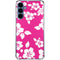 Pink and White Galaxy S24 Clear Case