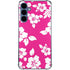 Pink and White Galaxy S24 Clear Case
