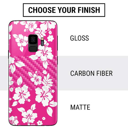 Pink and White Galaxy S9 Skin