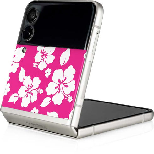 Pink and White Galaxy Z Flip3 5G Skin