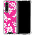 Pink and White Galaxy Z Fold4 5G Clear Case