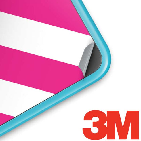 Pink and White Geometric Stripes Nintendo 2DS XL (2017) Skin