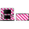 Pink and White Geometric Stripes 3DS (2011) Skin
