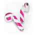 Pink and White Geometric Stripes Apple AirPods 2 Skin