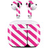Pink and White Geometric Stripes Apple AirPods (3rd Gen 2021) Skin