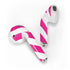 Pink and White Geometric Stripes Apple AirPods Skin