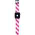 Pink and White Geometric Stripes Apple Watch Band 42-44mm
