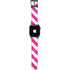 Pink and White Geometric Stripes Apple Watch Band 38-40mm