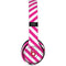 Pink and White Geometric Stripes Beats Solo 2 Wireless Skin