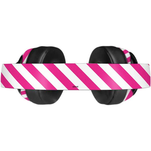 Pink and White Geometric Stripes Beats Solo Pro Skin