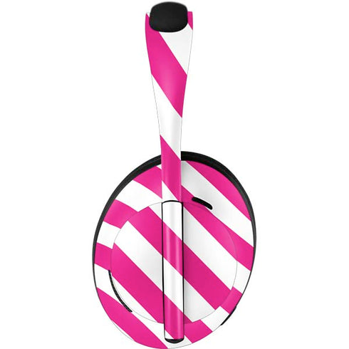 Pink and White Geometric Stripes Bose Noise Cancelling Headphones 700 Skin