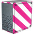 Pink and White Geometric Stripes Cooler Master MasterBox Q300L Mini Tower Skin