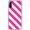 Pink and White Geometric Stripes Galaxy A10e Clear Case