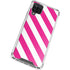 Pink and White Geometric Stripes Galaxy A12 Clear Case
