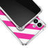 Pink and White Geometric Stripes Galaxy A13 5G Clear Case