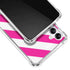 Pink and White Geometric Stripes Galaxy A14 5G Clear Case