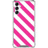Pink and White Geometric Stripes Galaxy A15 5G Clear Case