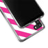 Pink and White Geometric Stripes Galaxy A21 Clear Case