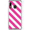 Pink and White Geometric Stripes Galaxy A30 Clear Case
