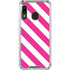 Pink and White Geometric Stripes Galaxy A30 Clear Case