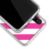 Pink and White Geometric Stripes Galaxy A30 Clear Case