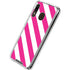 Pink and White Geometric Stripes Galaxy A30 Clear Case