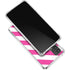 Pink and White Geometric Stripes Galaxy A32 5G Clear Case