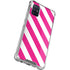 Pink and White Geometric Stripes Galaxy A51 5G Clear Case