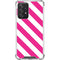 Pink and White Geometric Stripes Galaxy A52 5G Clear Case