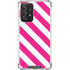 Pink and White Geometric Stripes Galaxy A52 5G Clear Case