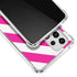 Pink and White Geometric Stripes Galaxy A53 5G Clear Case